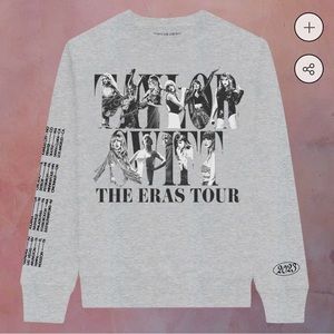 TAYLOR SWIFT THE ERAS TOUR GRAY CREWNECK